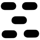 5 Pc 7'' x 11'' Small Oval Jewelry Black Velvet Padded Pad Display Insert Tray Jeweler