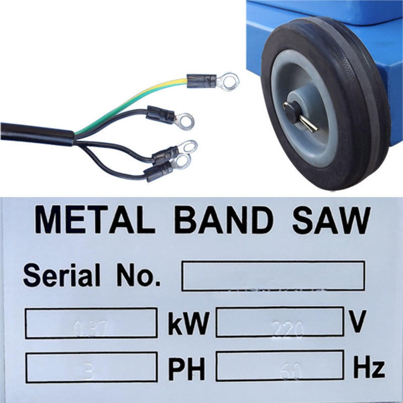 5 x 6 Vertical - Horizontal Metal Cutting Band Saw 3 PHASE MOTOR 220V 1/2HP