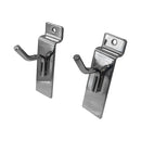 50 Pcs 1'' Chrome Slatwall Hook Hooks Retail Display Wire Metal Hanger