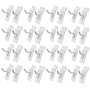 50 Pcs 1'' White Slatwall Hook Hooks Retail Display Wire Metal Hanger