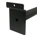 6 PC 12" Slatwall Pipe Straight Faceout Hook Industrial Vintage Pipeline Rack Black