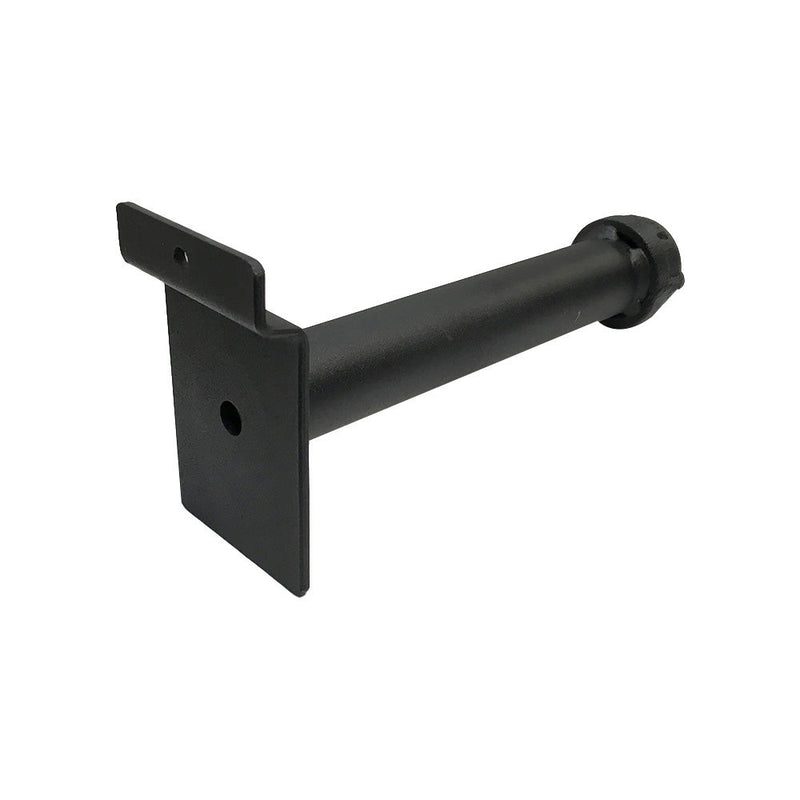 6 PC 6" Slatwall Pipe Straight Faceout Hook Industrial Vintage Pipeline Rack Black