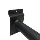 6 PC 6" Slatwall Pipe Straight Faceout Hook Industrial Vintage Pipeline Rack Black