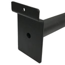 6 PC 6" Slatwall Pipe Straight Faceout Hook Industrial Vintage Pipeline Rack Black