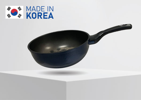 9''(22cm) 3D Diamond Coating Non-stick Saute Wok Pan MADE IN KOREA