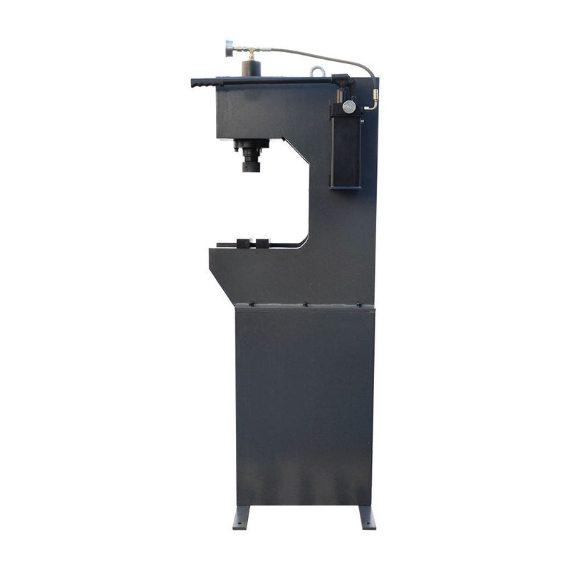 C-Frame 16 Ton Hydraulic Press 7-7/8" Stroke 2-Speed Hand Pump with Gauge