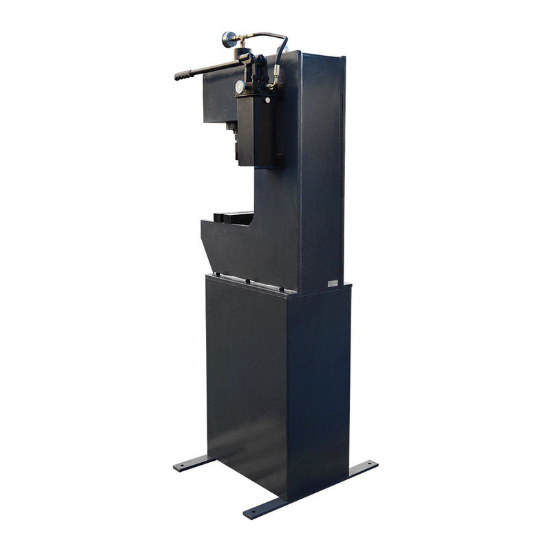 C-Frame 16 Ton Hydraulic Press 7-7/8" Stroke 2-Speed Hand Pump with Gauge