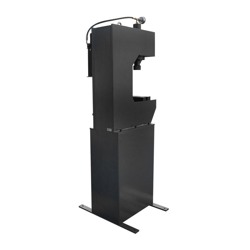 C-Frame 16 Ton Hydraulic Press 7-7/8" Stroke 2-Speed Hand Pump with Gauge