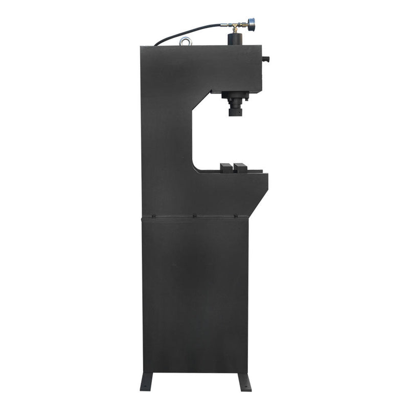 C-Frame 16 Ton Hydraulic Press 7-7/8" Stroke 2-Speed Hand Pump with Gauge