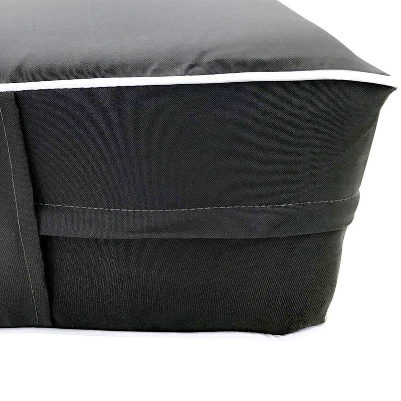 Contrast Pipe Trim 6" Full Mattress Size 75x54x6 Outdoor Daybed Fitted Sheet Slip Cover Only -AD003