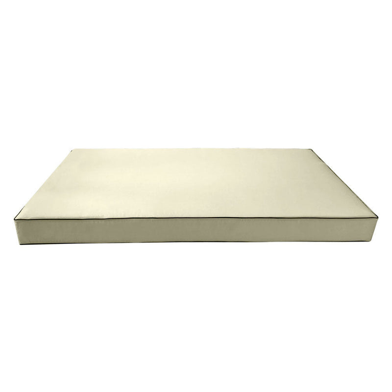 Contrast Pipe Trim 6" Full Mattress Size 75x54x6 Outdoor Daybed Fitted Sheet Slip Cover Only -AD005