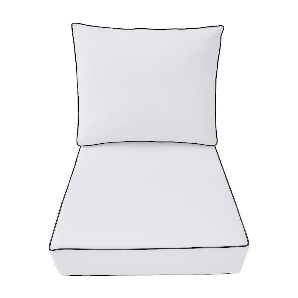 Outdoor deep seat back slip cover replacement