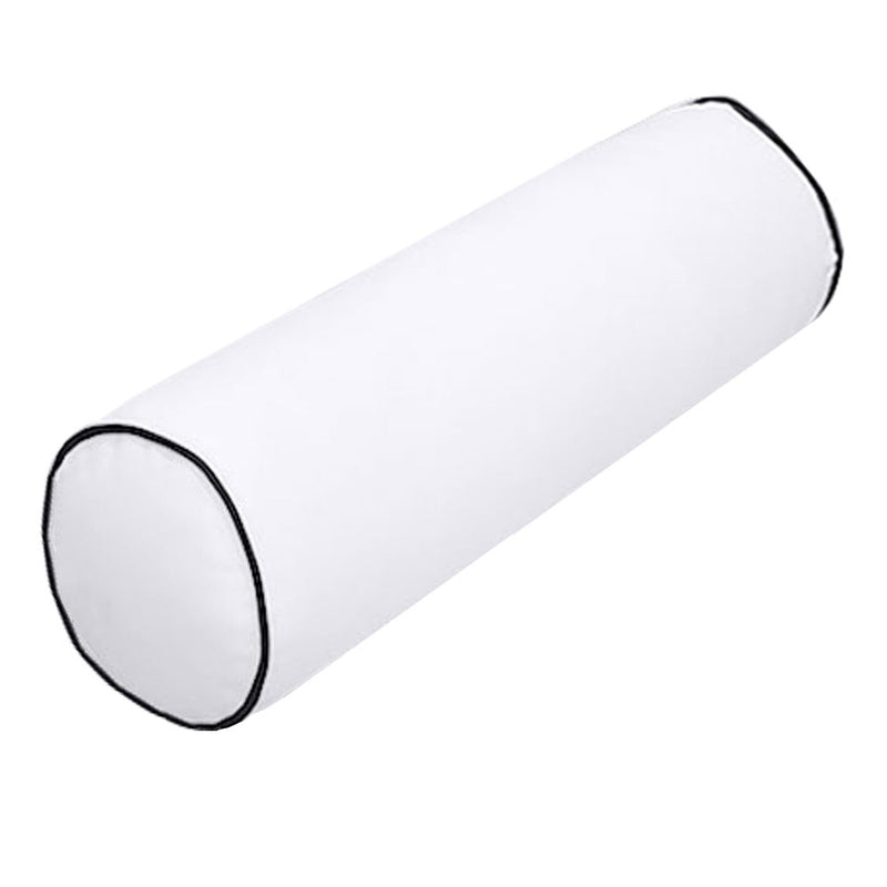 Decorative bolster pillow for porch swing