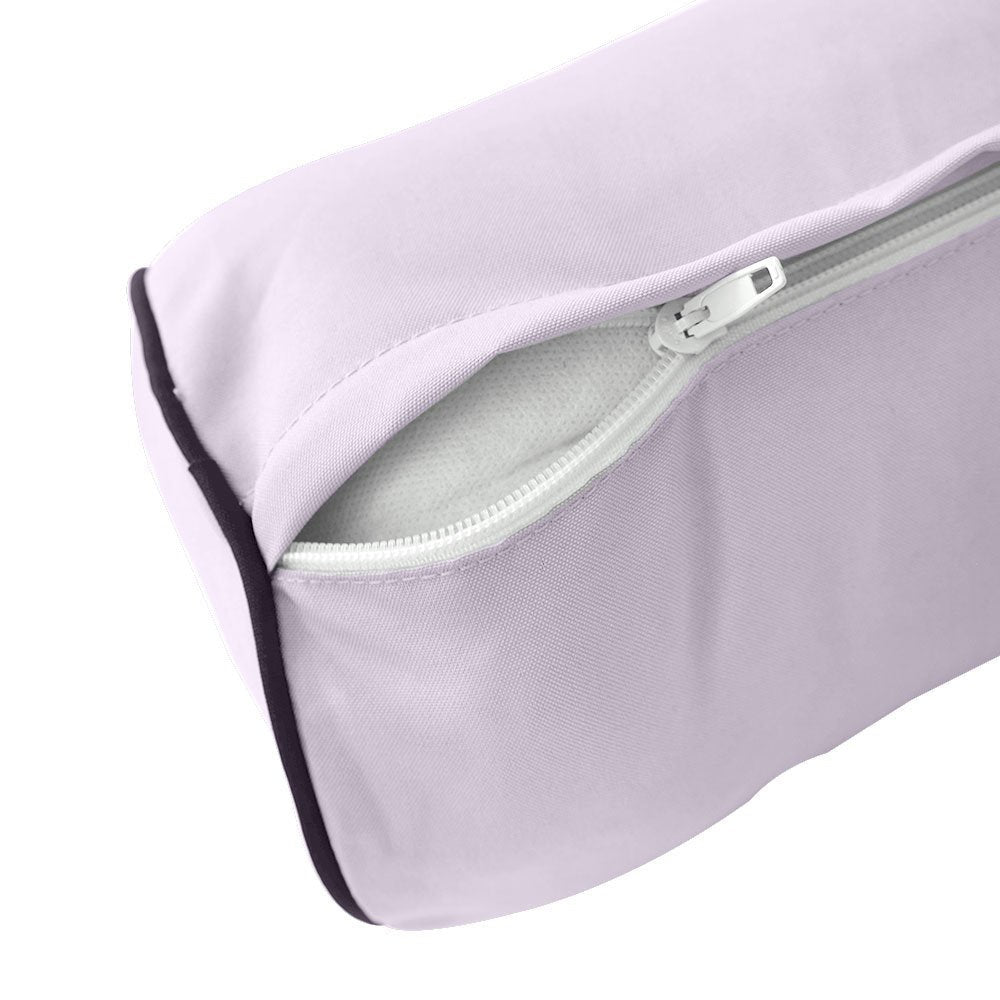 Decorative bolster pillow for porch swing
