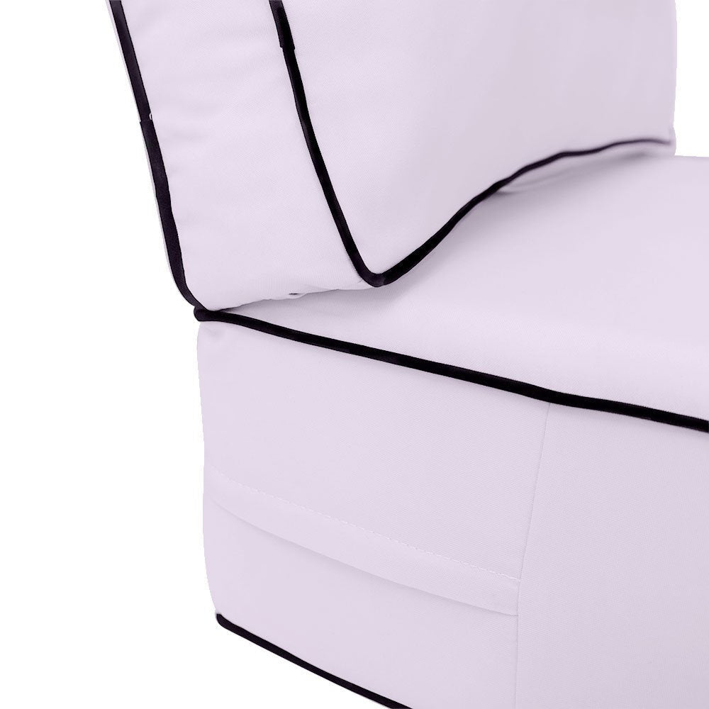 Outdoor deep seat back slip cover replacement