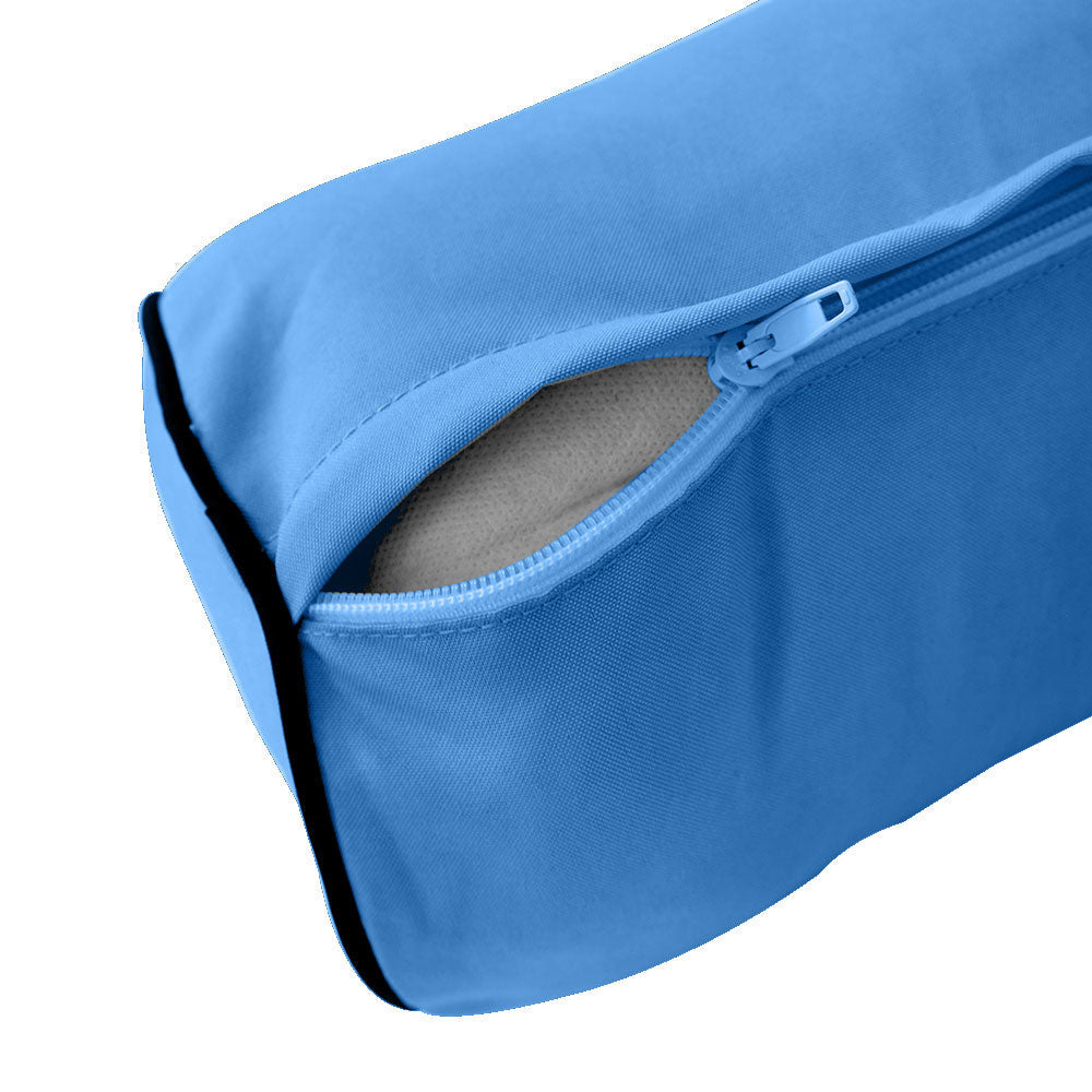 Decorative bolster pillow for porch swing