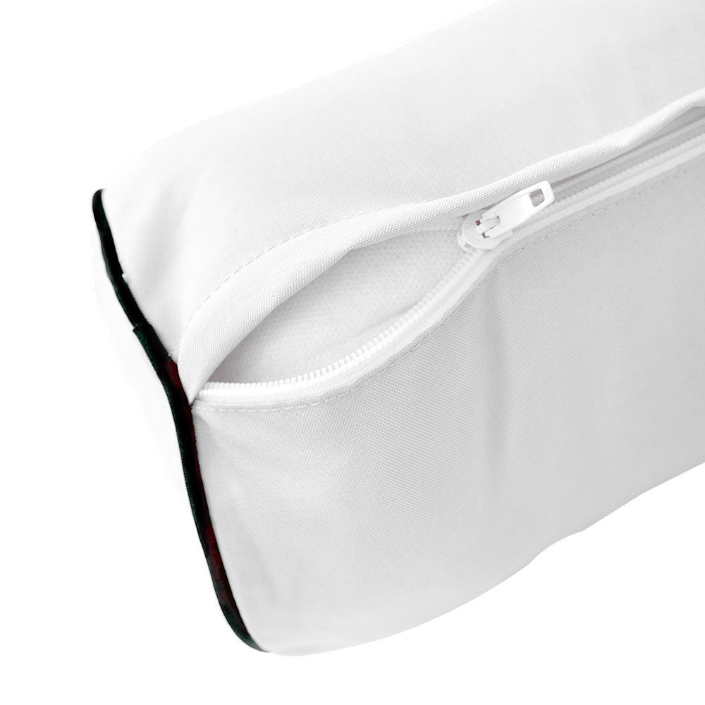 Decorative bolster pillow for porch swing
