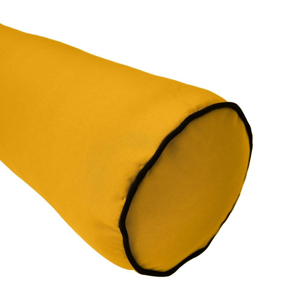 Decorative bolster pillow for porch swing