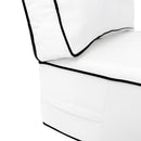 Outdoor deep seat back slip cover replacement