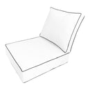 Outdoor lounge chair cushion