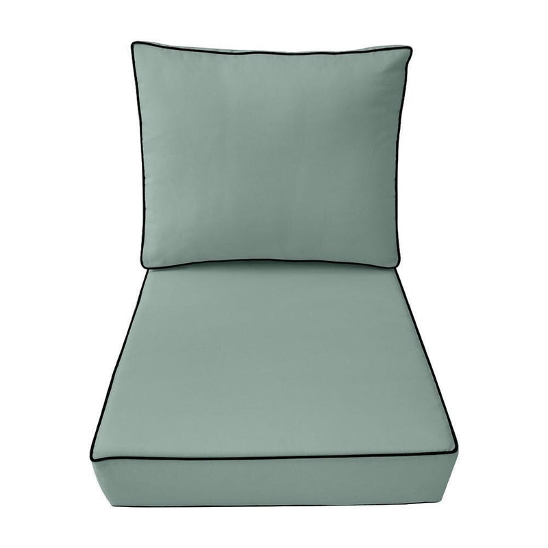 Outdoor deep seat back slip cover replacement