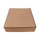 |COVER ONLY| Contrast Trim Outdoor Deep Seat Cushion 24x26x6, Water Repellent, Patio Furniture Patio Cushion Slipcovers Replacement Seat Cushion Covers AD104