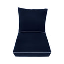 Outdoor lounge chair cushion