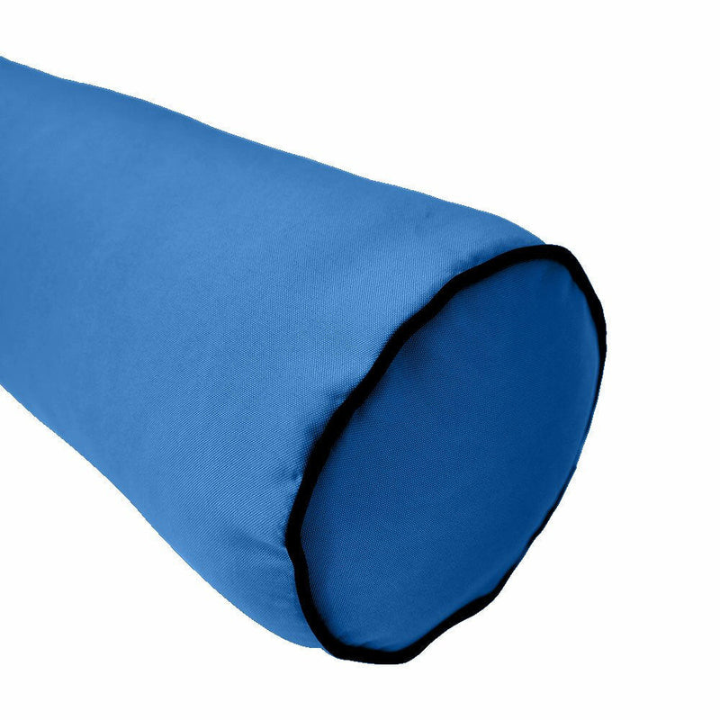 Decorative bolster pillow cover for porch swing