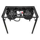 Double High Pressure Portable Propane Gas Stove Burner 75,000 BTU Auto Ignition
