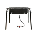 DOUBLE Portable Propane High Pressure Camp Stove Burner UL Regulator with Stand