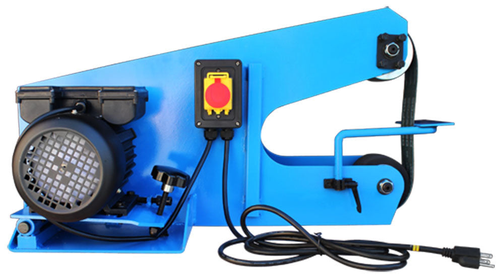 Heavy Duty 3" Belt Sander Grinder Industrial Portable Machine, 110V 1 Phase, 1680 RPM, 0.75 kW Motor for Metal & Wood Finishing