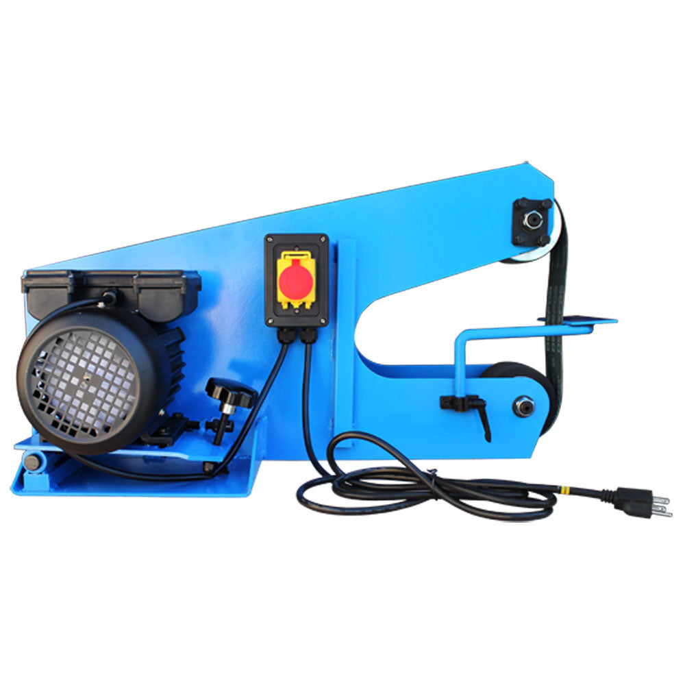 Heavy Duty 3" Belt Sander Grinder Industrial Portable Machine, 110V 1 Phase, 1680 RPM, 0.75 kW Motor for Metal & Wood Finishing