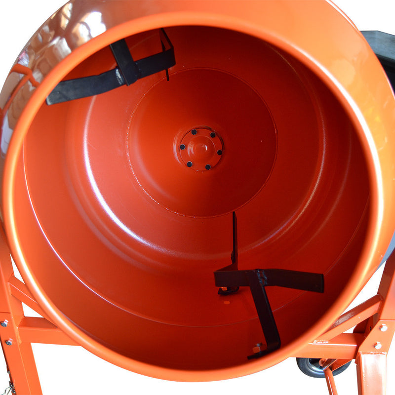 HD Portable Electric 170L Steel Stucco Concrete Cement Mixer Contractor Mortar