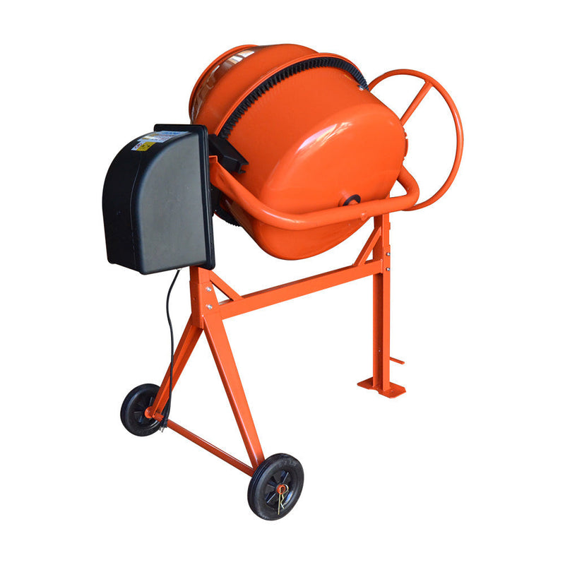 HD Portable Electric 170L Steel Stucco Concrete Cement Mixer Contractor Mortar