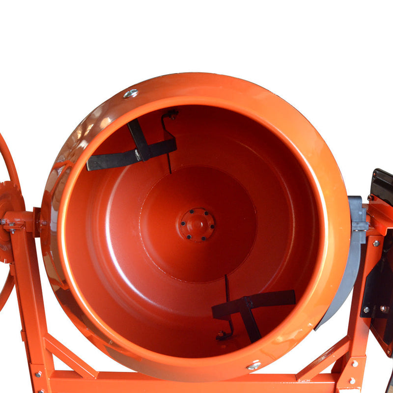 HD Portable Electric 170L Steel Stucco Concrete Cement Mixer Contractor Mortar