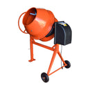 Heavy Duty 6CU FT, 170L Portable Electric Cement Mixer Steel Drum Concrete Mortar Mixer for Stucco, Plaster & Construction Contractor-Grade 110V Mixing Machine