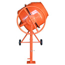 Heavy Duty 6CU FT, 170L Portable Electric Cement Mixer Steel Drum Concrete Mortar Mixer for Stucco, Plaster & Construction Contractor-Grade 110V Mixing Machine