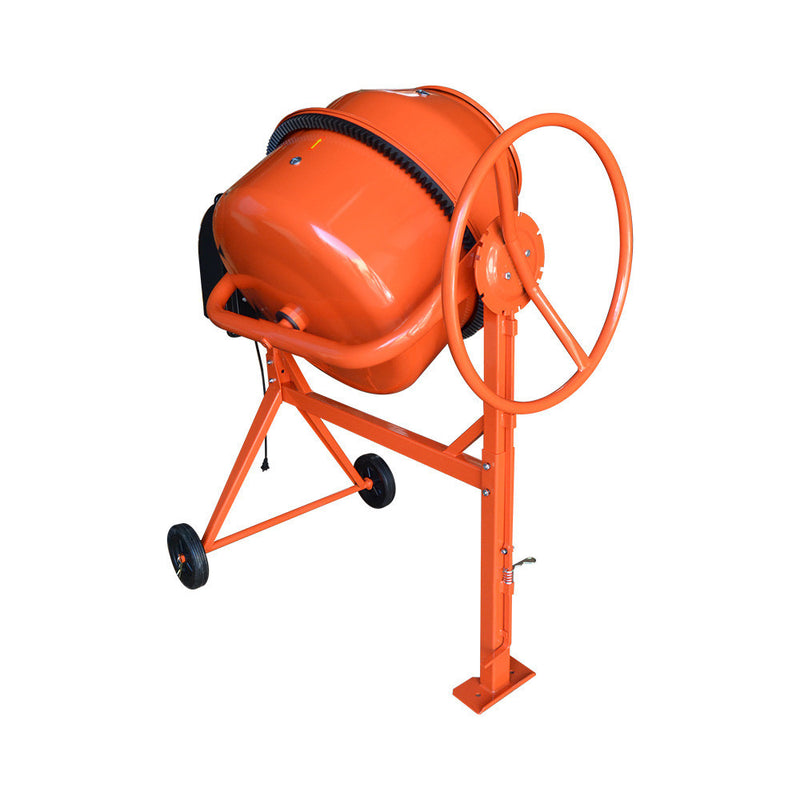 HD Portable Electric 170L Steel Stucco Concrete Cement Mixer Contractor Mortar