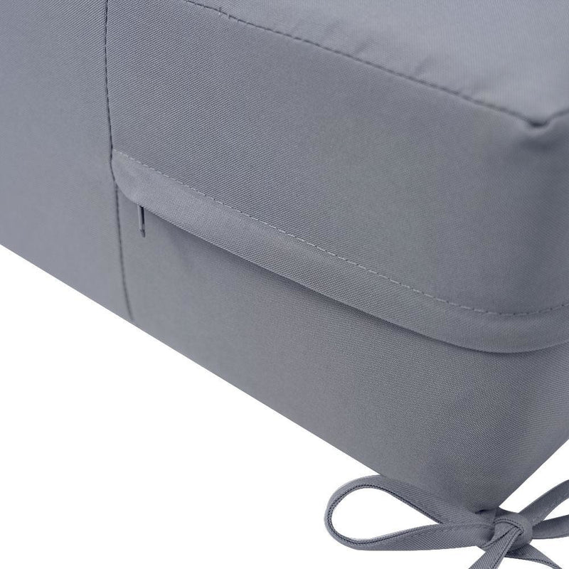 |COVER ONLY| Knife Edge Outdoor Deep Seat Cushion 26x30x6, Water Repellent, Patio Furniture Patio Cushion Slipcovers Replacement Seat Cushion Covers AD001