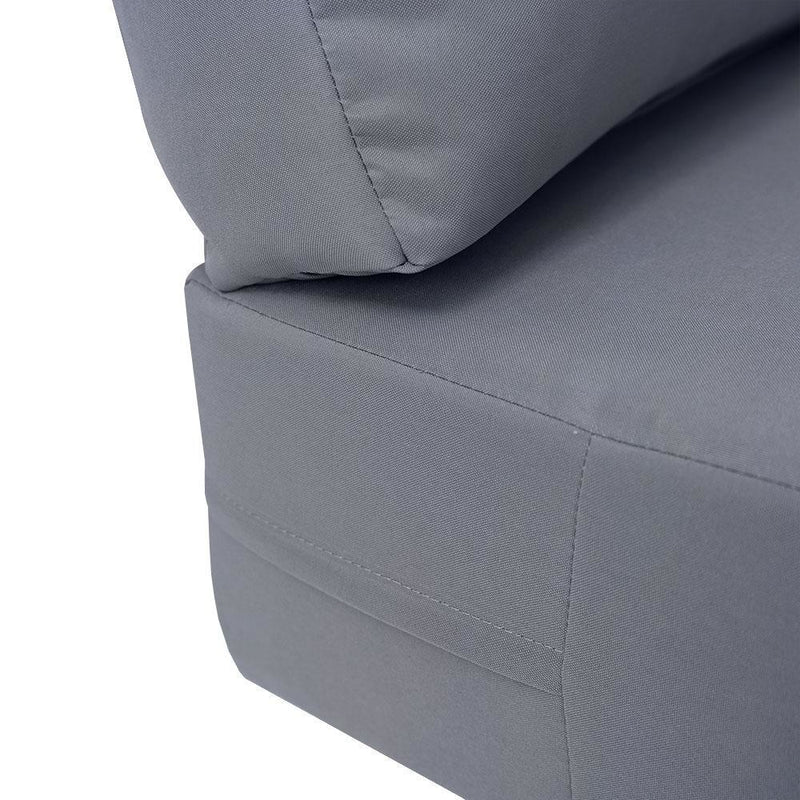 |COVER ONLY| Knife Edge Outdoor Deep Seat Cushion 26x30x6, Water Repellent, Patio Furniture Patio Cushion Slipcovers Replacement Seat Cushion Covers AD001