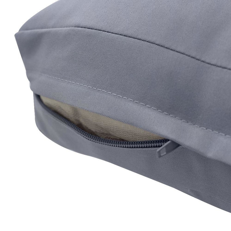 |COVER ONLY| Knife Edge Outdoor Deep Seat Cushion 26x30x6, Water Repellent, Patio Furniture Patio Cushion Slipcovers Replacement Seat Cushion Covers AD001