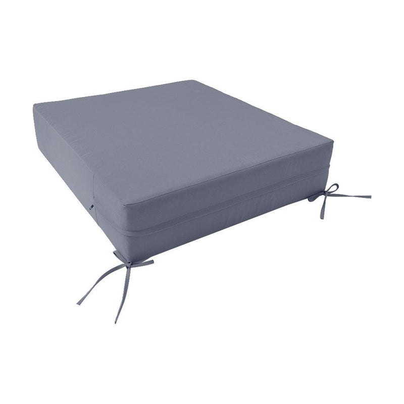 |COVER ONLY| Knife Edge Outdoor Deep Seat Cushion 26x30x6, Water Repellent, Patio Furniture Patio Cushion Slipcovers Replacement Seat Cushion Covers AD001