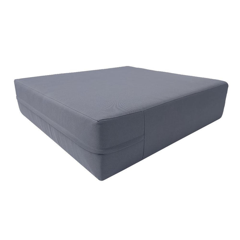 |COVER ONLY| Knife Edge Outdoor Deep Seat Cushion 26x30x6, Water Repellent, Patio Furniture Patio Cushion Slipcovers Replacement Seat Cushion Covers AD001