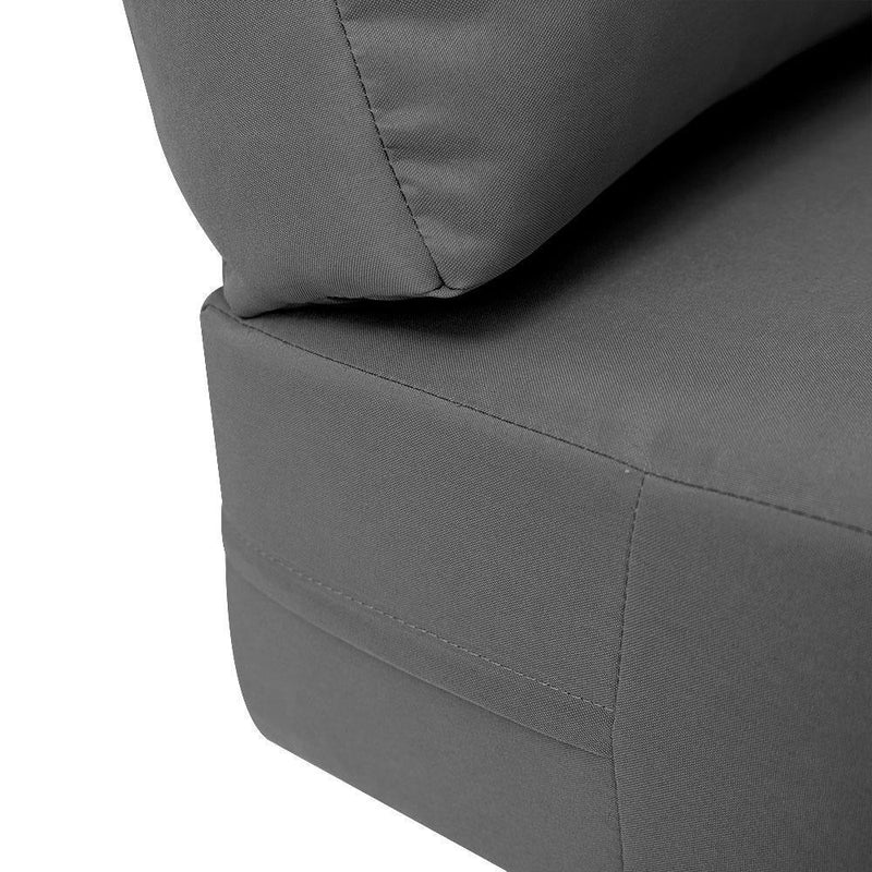 |COVER ONLY| Knife Edge Outdoor Deep Seat Cushion 26x30x6, Water Repellent, Patio Furniture Patio Cushion Slipcovers Replacement Seat Cushion Covers AD003