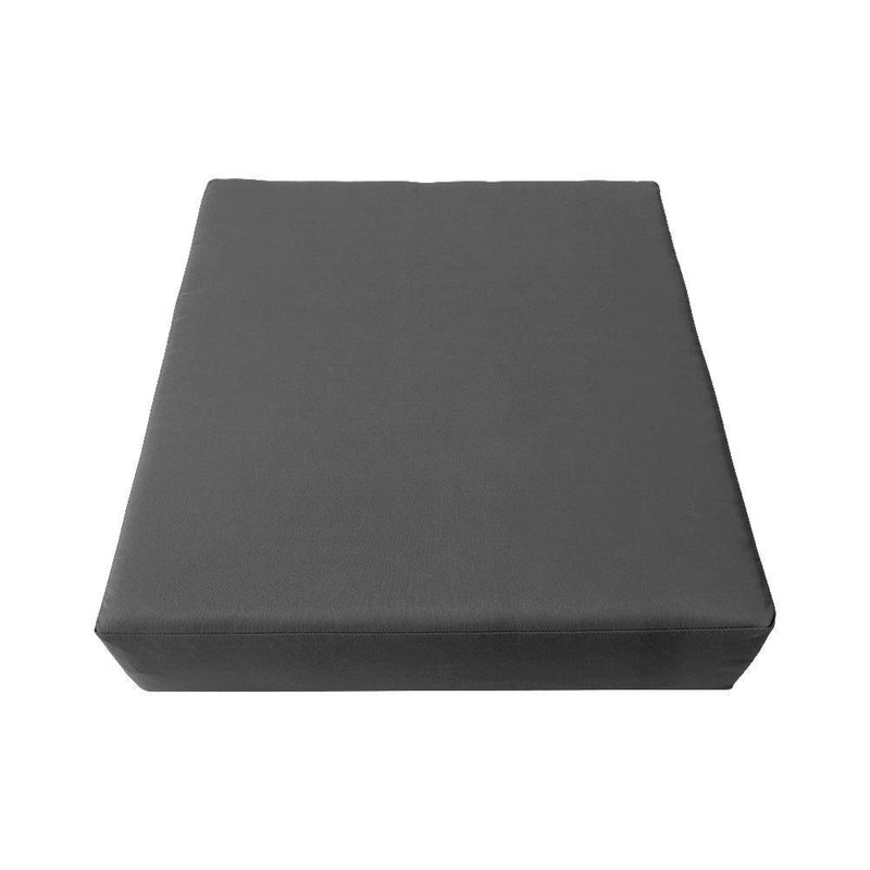 |COVER ONLY| Knife Edge Outdoor Deep Seat Cushion 26x30x6, Water Repellent, Patio Furniture Patio Cushion Slipcovers Replacement Seat Cushion Covers AD003