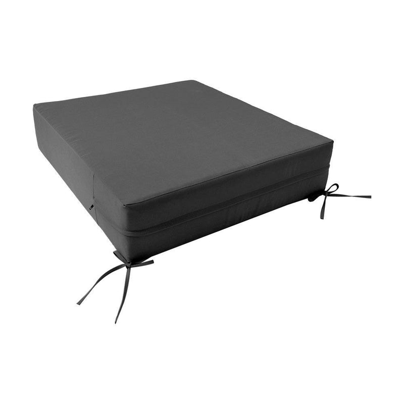 |COVER ONLY| Knife Edge Outdoor Deep Seat Cushion 26x30x6, Water Repellent, Patio Furniture Patio Cushion Slipcovers Replacement Seat Cushion Covers AD003