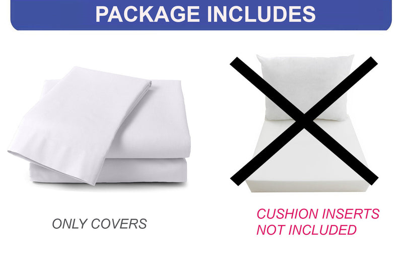 |COVER ONLY| Knife Edge Outdoor Deep Seat Cushion 26x30x6, Water Repellent, Patio Furniture Patio Cushion Slipcovers Replacement Seat Cushion Covers AD005