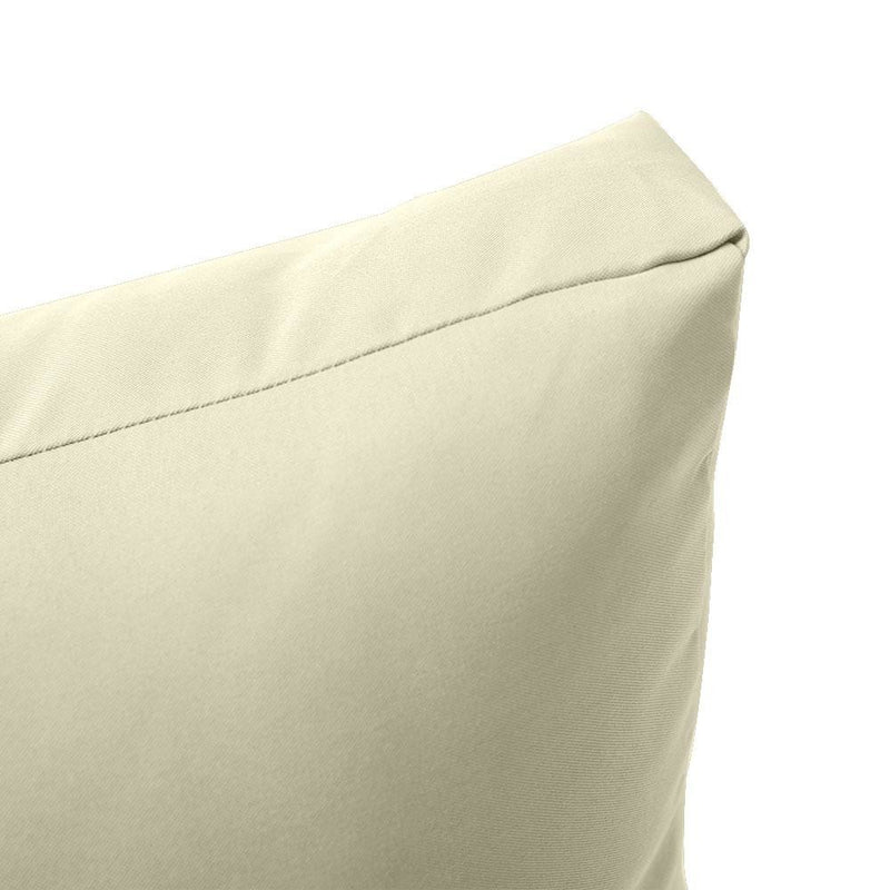 |COVER ONLY| Knife Edge Outdoor Deep Seat Cushion 26x30x6, Water Repellent, Patio Furniture Patio Cushion Slipcovers Replacement Seat Cushion Covers AD005