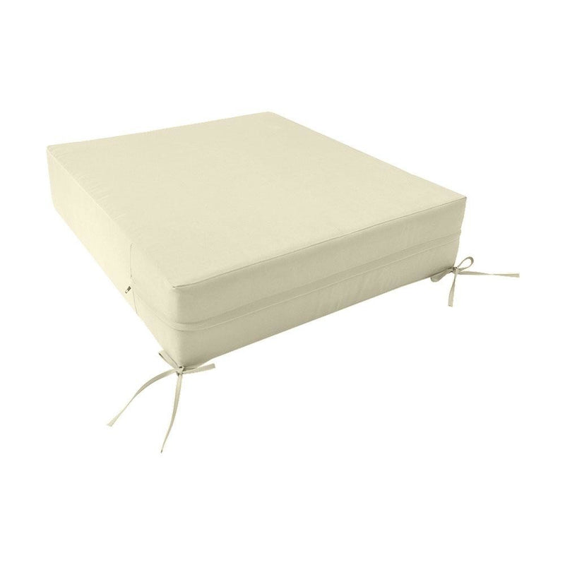 |COVER ONLY| Knife Edge Outdoor Deep Seat Cushion 26x30x6, Water Repellent, Patio Furniture Patio Cushion Slipcovers Replacement Seat Cushion Covers AD005