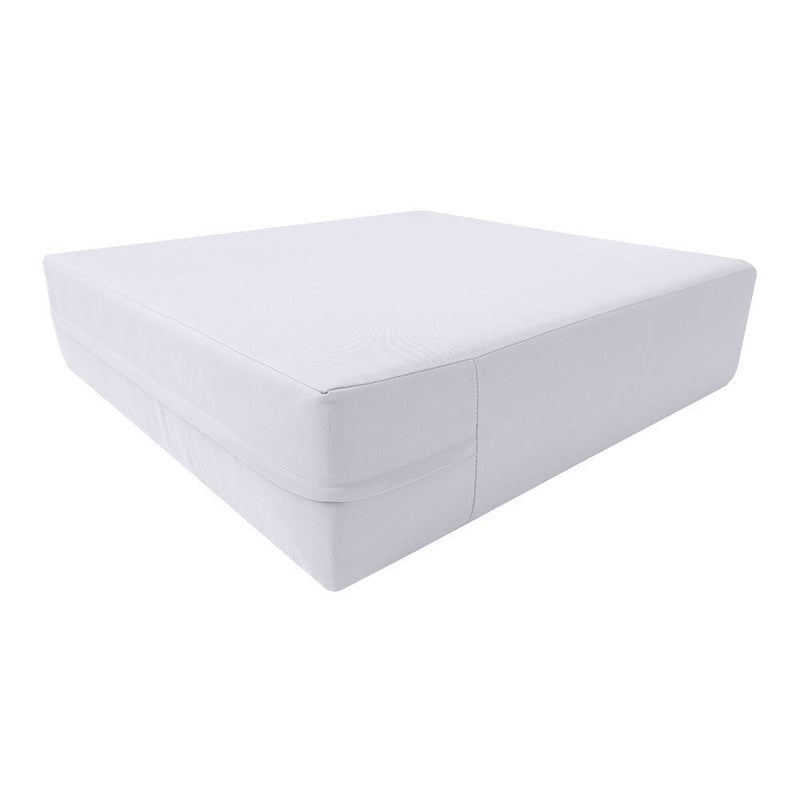 Knife Edge Large Size 26"x30"x6" Outdoor Deep Seat Cushion, Water Repellent, Patio Deep Seat Backrest Cushion Insert & Cover Set AD105